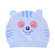 Set of 3 Cute Baby Hats Infant Caps Newborn Baby Cotton Hat Tiger Blue