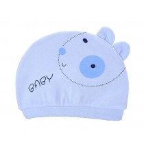Set of 3 Cute Baby Hats Infant Caps Newborn Baby Cotton Hat Rabbit Blue