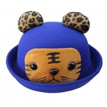 [Tiger] Fashion Baby Woolen Hat Children Bucket Hat Bowler Hat