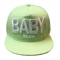 Korean Wave Kids Baseball Cap Hip-Hop Hat Embroidered BABY 3-7 Years(Green)