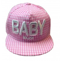 Korean Wave Kids Baseball Cap Hip-Hop Hat Embroidered BABY 3-7 Years(Pink)