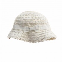 Summer Baby Girl Caps Cotton Sun Hat For 2-3 Years Baby White Lace