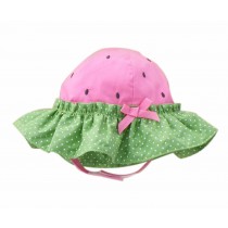 Summer Baby Girl Caps Cotton Sun Hat For 2-3 Years Baby Rose Red Green