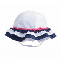 Summer Baby Girl Caps Cotton Sun Hat For 2-3 Years Baby White