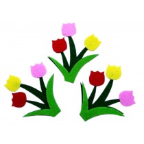 [Tulips] Nursery Wall Decor Material Non-woven Wall Decals 15PCS