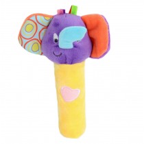Infant Baby Kids Animal Soft Stuffed Plush Toy Rattle Lovely Elephant