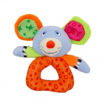 Baby Kids Animal Soft Stuffed Plush Toy Rattle Cute Mouse