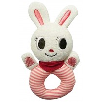Rattle Baby Educational Toys Hand Animal Rattle White Bunny