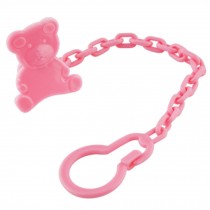 Set Of 2 Baby Pacifier Leashes/Cases Pacifier Clips Pacifier Holder Pink Bear