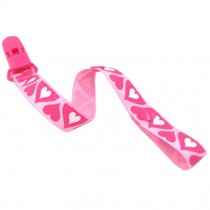 Set Of 2 Baby Pacifier Leashes/Cases Pacifier Clips Pacifier Holder Pink Heart