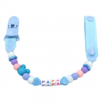 Baby Pacifier Leashes/Cases Special Pacifier Clips Pacifier Holder Blue Papa
