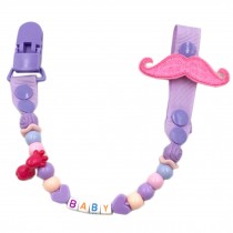 Baby Pacifier Leashes/Cases Special Pacifier Clips Pacifier Holder(Moustache)