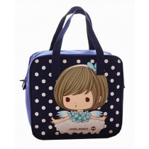 [Cute Dream Girl] Kids Lunch Tote Bag Reusable Lunch Bag Picnic Bag
