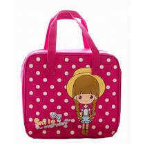 [Cute Girl] Kids/Students Lunch Tote Bag Reusable Picnic Bag