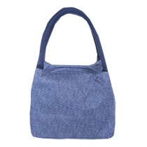 Newly-made Lovely Bag Lunch Tote Bag Fashion Simple Insulated Bento Bag(Blue)