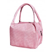 Newly-made Lovely Bag Lunch Tote Bag Fashion Simple Insulated Bento Bag(Pink)