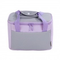 Newly-made Lovely Bag Lunch Tote Bag Fashion Simple Insulated Bento Bag(Purple)