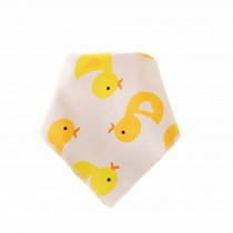 Set of 3 Cotton Baby Bandana Drool Triangles Bib Neonatal Duck