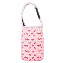 Lovely Baby Bottle Tote Bag Food Jar Tote Bag Lunch Box Bag Cherry