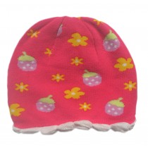 Strawberry Soft Winter Toddler Hat Elastic Wool Cap/Hat For 3 months - 18 months