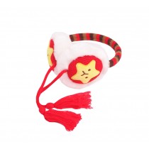Cute Kids Earmuff Useful Winter Baby Earflap Keep Warm Red for 4 Y