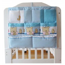 Full Cotton Infant Bed Hang Bag Diaper Bag Hang Bag By the Bed Bear