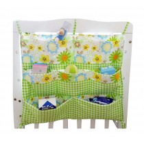 Full Cotton Infant Bed Hang Bag Diaper Bag Hang Bag By the Bed Flower