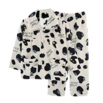 Flannel Kids Pajama Soft Sleepsuit Coral Velvet Sleepwear Nightcloth