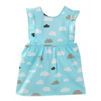 Lovely Baby Aprons Waterproof Gowns Painting Cotton Clothing Blue