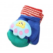 Children Warm Mittens [Footprint] Cute Kids Gloves Baby Knitted Gloves