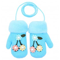 Knitting Baby Winter Gloves In Bule Lovely Baby gloves