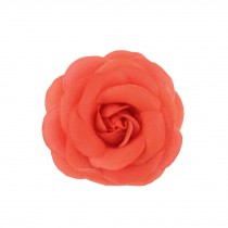 Set of 4 Beautiful Rose Kids Brooch Lovely Sweater Hat Corsage Pin Clips Orange