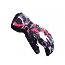Warm Baby Gloves Waterproof Outdoor Ski Baby Hanging Mittens [Black Gloves]