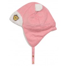 Baby Hat Children's Baby Earmuffs And Pile Cap Woolen Hat Winter Hats Pink