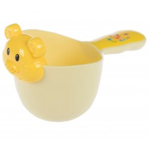 Baby Bath Water Spoon/Baby Shampoo Swimming Toy Water Bailer Spoon Ladle Yellow
