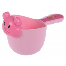 Baby Bath Water Spoon/Baby Shampoo Swimming Toy Water Bailer Spoon Ladle Pink