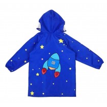 Lovely Children Raincoat Kids Rainwear Rain Jacket Rocket Blue