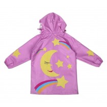 Lovely Children Raincoat Kids Rainwear Rain Jacket Star Pink
