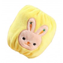 2 Pairs Baby Plush Oversleeves Kids Sleeves Covers Rabbit Yellow