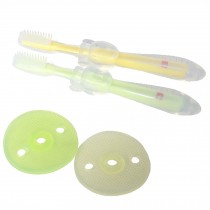 Set Of 2 Creative Baby Toothbrush Baby Training Toothbrush Cleaning Oral Cavity