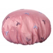 Waterproof Multifunctional Embroidery Lace Double layer Shower Cap, Style D