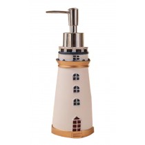 Retro Style Bathroom Resin Soap Dispenser Shampoo Container[Lighthouse]