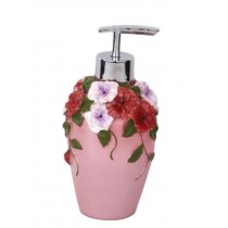 Retro Style Bathroom Resin Soap Dispenser Shampoo Container[Orchid]