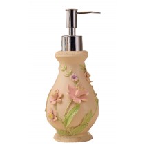 Style Bathroom Resin Soap Dispenser Shampoo Container[Elegant Pastoral]