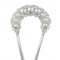 Elegant U-shaped Hairpin U-shaped Hair Stick Pearl Hair Pin Bride Headdress