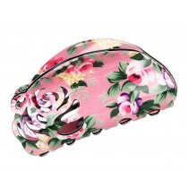 [Rose Pink] Beautiful Floral Hair Claws Hair Barrettes Claw Clips