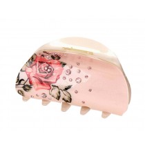 [Pink Rose] Stylish Hair Claws Hair Barrettes Claw Clips Hair Grips