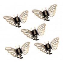Set of 5 Bronze Mini Claw Clips Elegant Hair Claw Hair Clips Butterfly