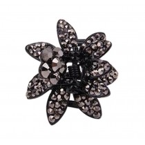 Set of 2 Small Size Rhinestones Claw Clips Shining Hair Claw Sunflower