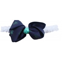 Baby Hair Accessories Sweet Baby Girl's Gift Baby Headband Girl Lace Flower Blue